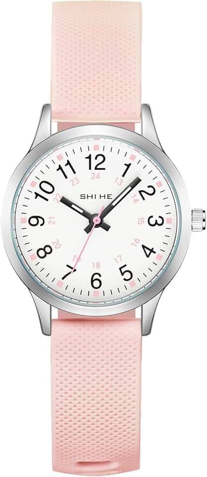 CIVO Armbanduhr Kinder Leicht Lesbar: Analog Lernuhr Kinderuhr Mädchen