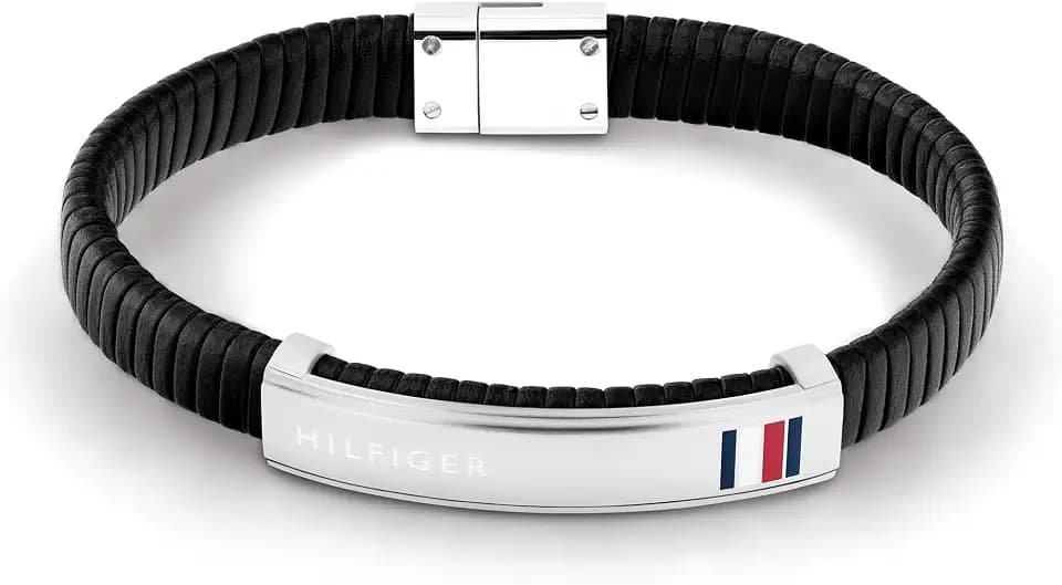 Tommy Hilfiger Jewelry Armband für Herren aus Leder Schwarze Farbe - 2790349