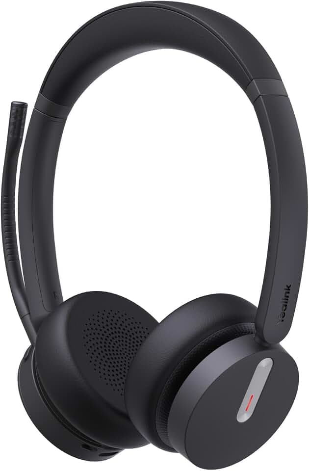 Yealink WH64 Hybrid Dual UC Headset inkl. Dongle - Hybrid-Technologie, Universelle Kompatibilität, Zwei-Ohr-Design, Geräuschunterdrückung, USB