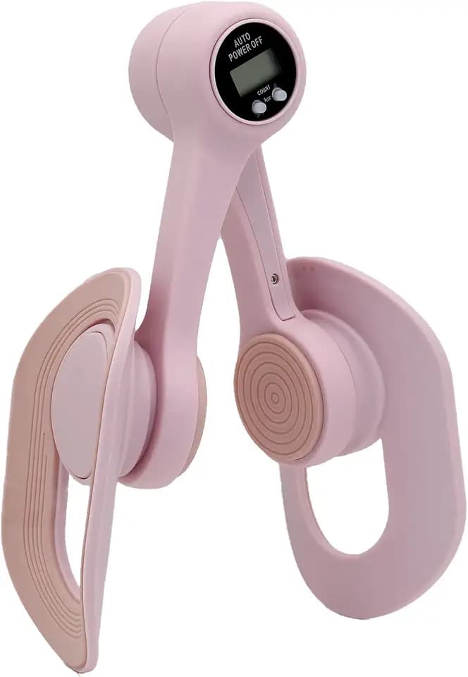 Thigh Trainer,LED Exercise Counter, 360°Adjustable Pelvic Floor Muscle Trainer for Women - Inner Thigh Exerciser , Home/Office/Outdoors Fitness Equipment for Hip, Leg, Arm