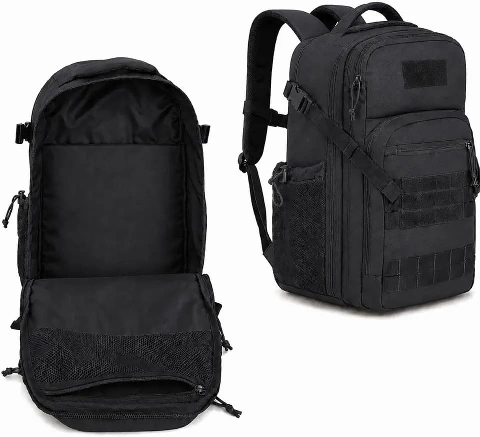 Tactical Hiking Backpack, Military Laptop Backpack for Travel, Camping