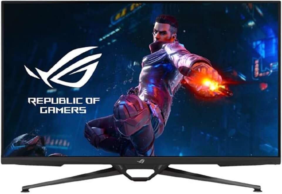 ASUS ROG Swift PG38UQ - 38 Zoll 4K UHD Gaming Monitor - 144 Hz, 1ms GtG, G-Sync, FreeSync, ELMB Sync, DisplayHDR 600 - Fast-IPS, Stativ Sockel, 16:9, 3840x2160, DP 1.4, HDMI 2.1, USB-Hub, Speaker