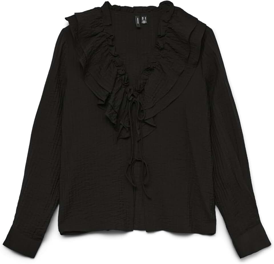 VERO Moda Damen Vmkausa Flounce Ls Top WVN Ga
