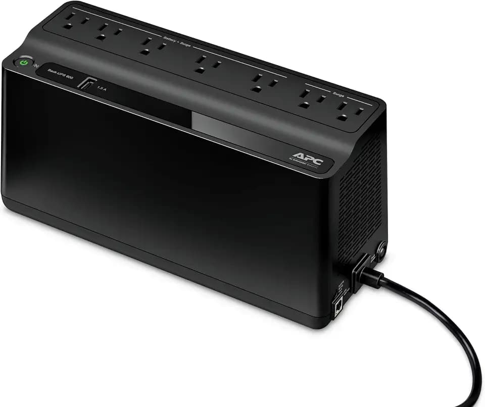 APC UPS Battery Backup & Surge Protector, 600VA Backup Battery Power Supply, BE600M1 Back-UPS with USB Charging Port, Pack of 2