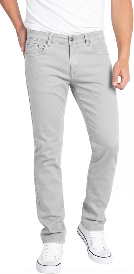 WULFUL Men's Slim Fit Skinny Stretch Comfy Jeans Denim Pants