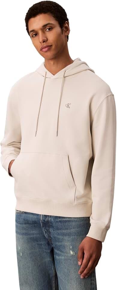 Calvin Klein Herren Ls Eu 350terry Monogram Hoodie Lv04rc297g Sweatshirts (1er Pack)