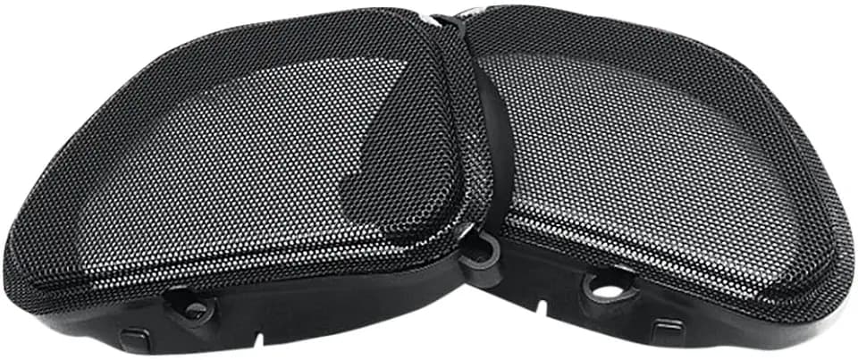 Hogtunes 57 MESH Front Speaker Grills (2 Pack), Fits 1998-2013 Harley-Davidson Road Glide Models