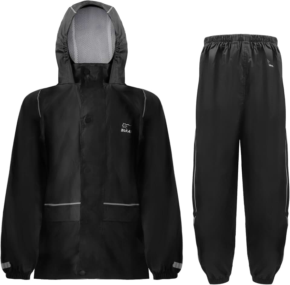 Zorax Kinder-Regenanzug, Jacke und Hose