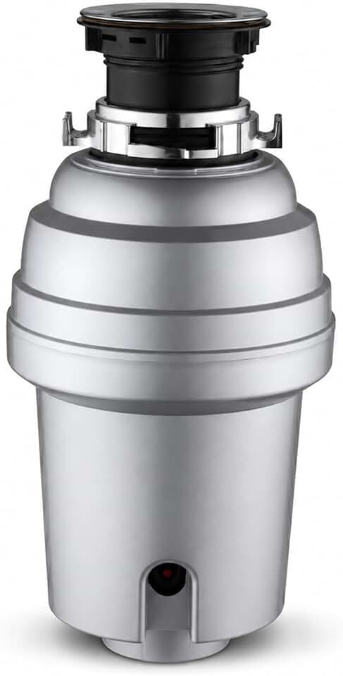 Garbage Disposal – 3/4 HP Continuous Feed Food Waste Disposer, Silver, Easy Install Kitchen Sink Garbage Disposal Unit with Accessories