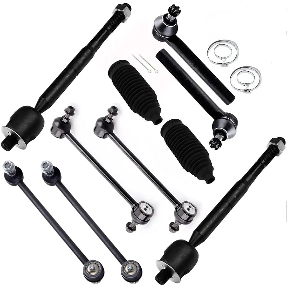 SCITOO 10pcs Front Tie Rod Kit Fits 2004-2007 for Toyota for Highlander