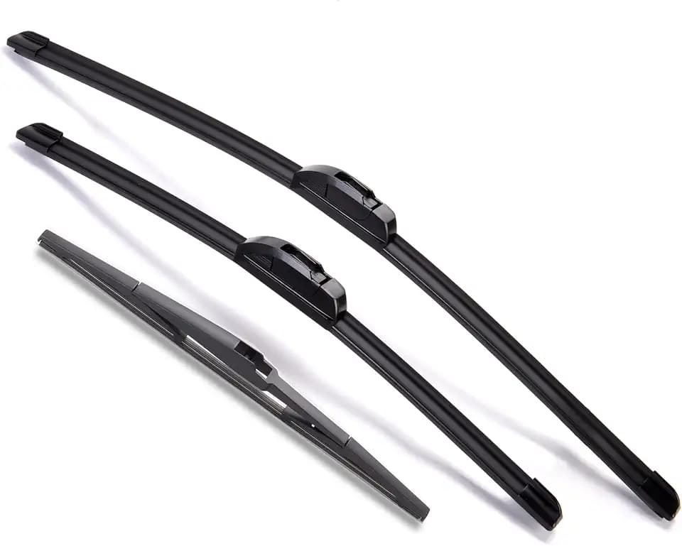 Windshield Wiper Blades Set Replacement for Kia Sorento 2011-2015, Kia Soul 2010-2019, Soul EV 2015-2019, MAQUYYO All-Season Quiet Durable Front and Rear Wipers, Pack of 3