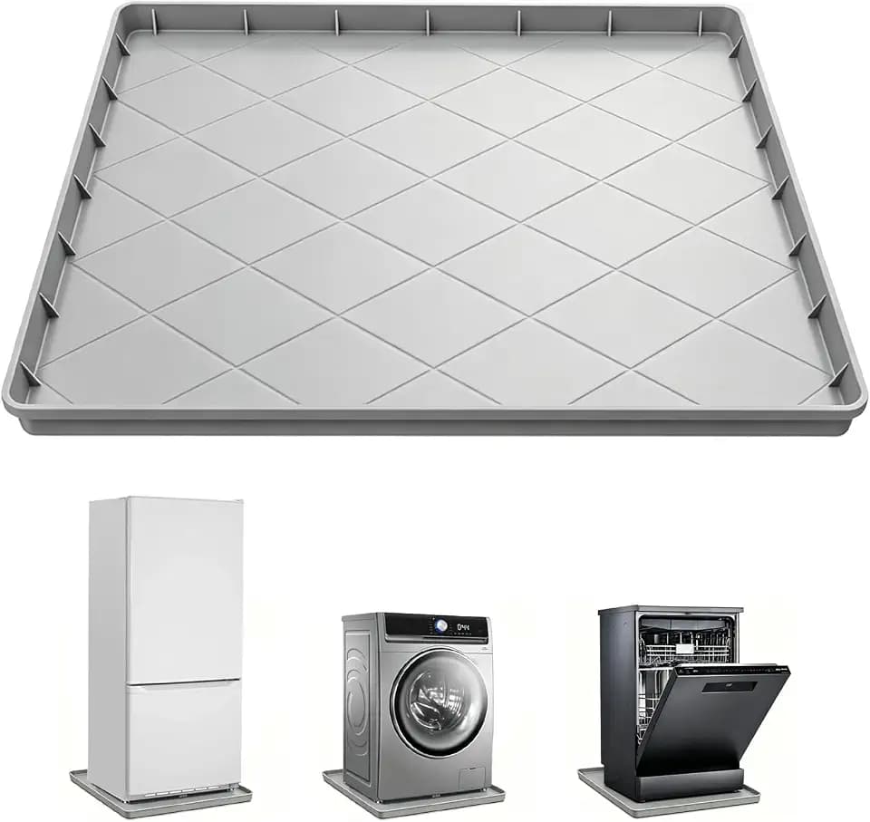 32 "X 30" Washing Machine Drain Pan Silicone Mat, Washing Washing Drip Tray