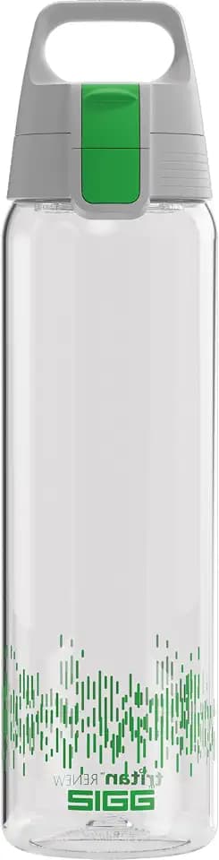 Sigg - Tritan Trinkflasche - Sportflasche Total Clear ONE MyPlanet Grün - kohlensäurehaltige Getränke - Spülmaschinenfest, Auslaufsicher, Kratzfest - BPA-frei - Sport & Fitness - 0,75L