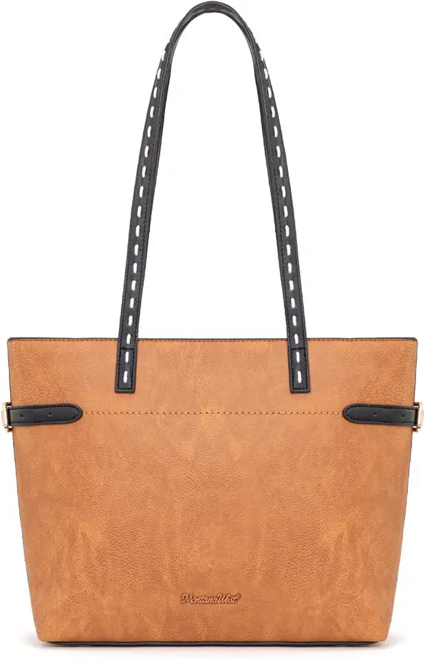 Montana West Minimalist Tote Bag for Women Shoulder Handbags Elegant Top Handle Hobo Purse Everyday