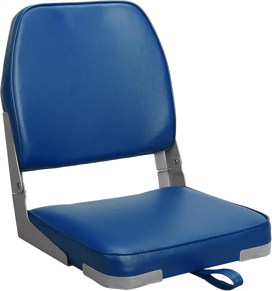 ERGOSEAT Folding Low Back Blue Boat Seats Fishing Seat Fits Jon Bass