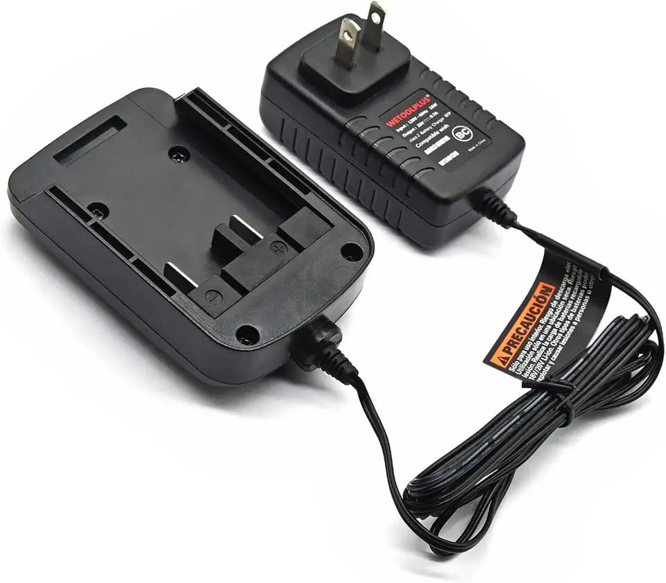 WETOOLPLUS 20V 0.7A Battery Charger for Hyper Tough, Slow Replacement Charger Compatible with 20V Max Lithium-Ion Batteries (Charger Model: ACG318W1U | Fits Battery: HT21-401-003-10 / HY5601050516015)