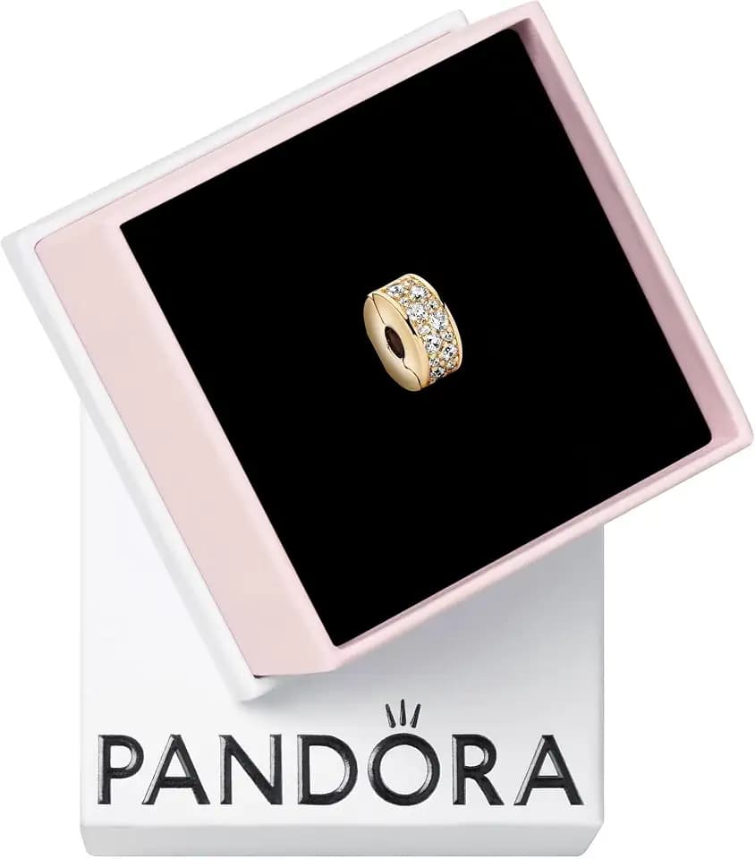 Pandora Zeitloser 14 Karat vergoldeter Schmuck mit Zirkonia