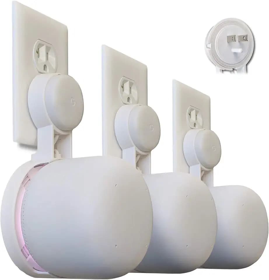 Google Nest WiFi Point Wall Outlet Mount | Low-Profile | Patented Reinforced Support | 3-Pack