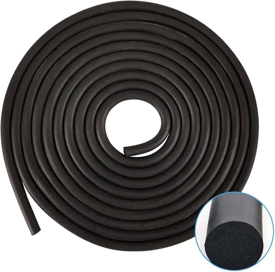 5 Meter EPDM Rundschnur Fugen-Dichtschnur, Ø10mm Durchmesser Fugenschnur Füllschnur, Fugenfüllprofil Fugenabdichtung, Fugen-Dichtung für Fuge und Spalt Beton Füllung