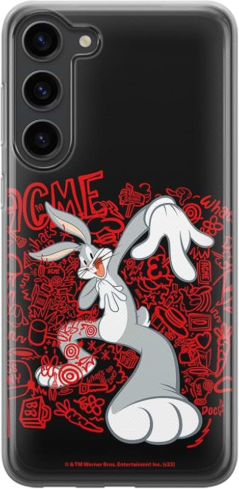 ERT GROUP Handyhülle für Samsung S23 Original und offiziell Lizenziertes Looney Tunes Muster Bugs 018 optimal an die Form des Handy angepasst, hülle aus TPU