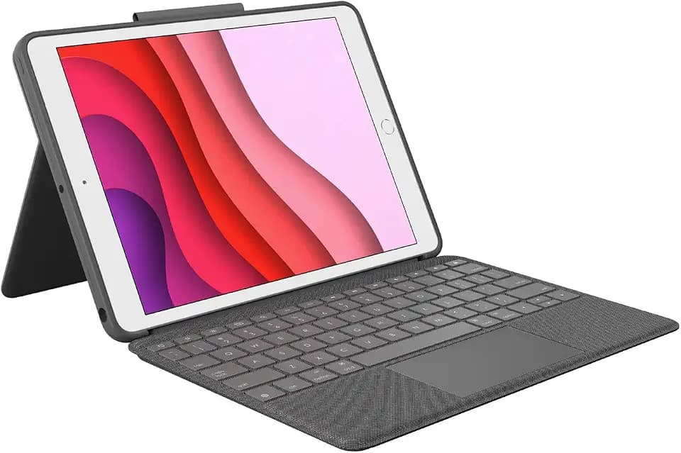 Logitech Combo Touch iPad 7th 8th and 9th Generation Keyboard - Graphite