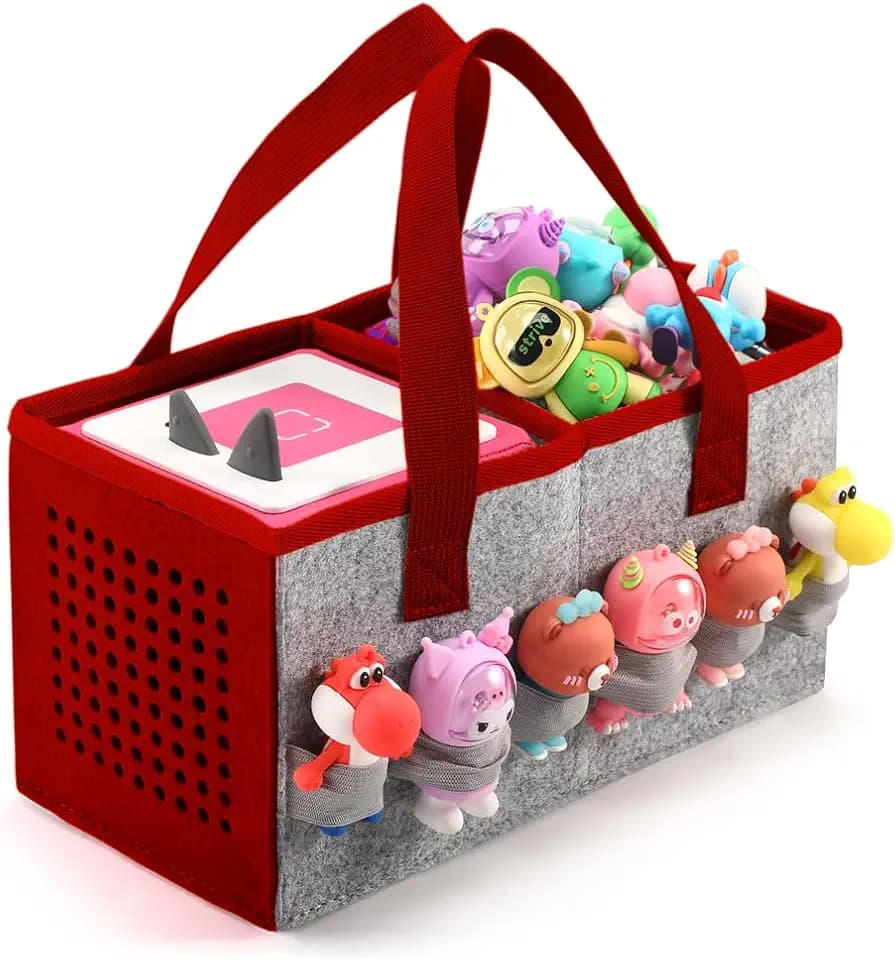 Felt Carrying Case for Toniebox 2/1, Starter Set, Tonies & Accessories