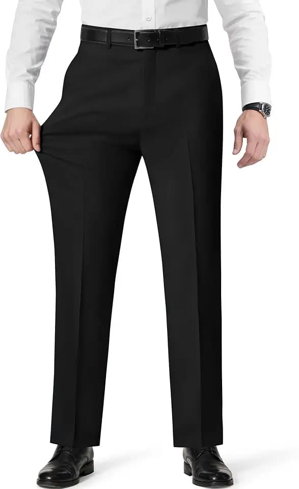 4 Way Stretch Men’s Dress Pants Wrinkle Resistant Non Iron