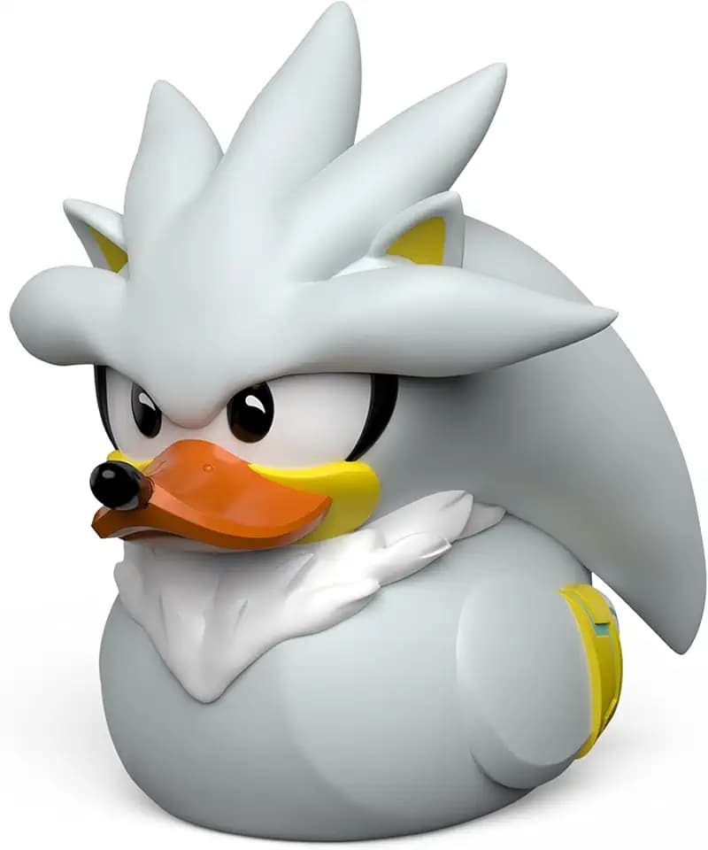TUBBZ: Sonic - Silver The Hedgehog Rubber Duck Collectible Toy 3.5"