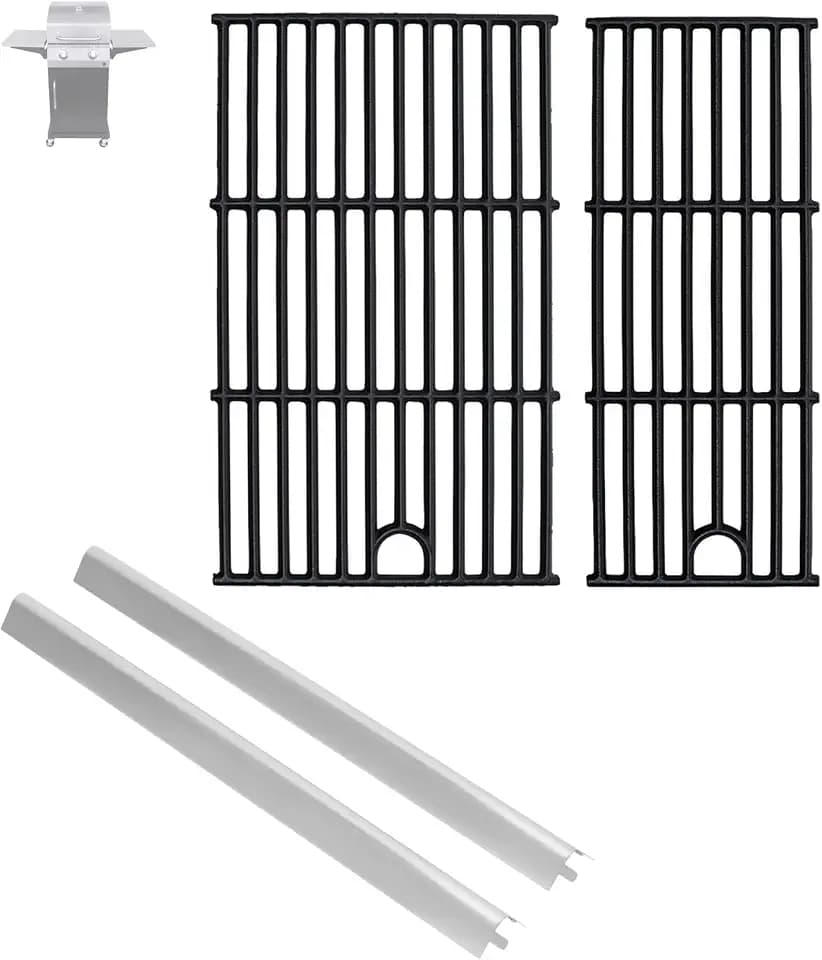 17" Grill Grate and Heat Plate for Charbroil Performance 2-Burner 463630021