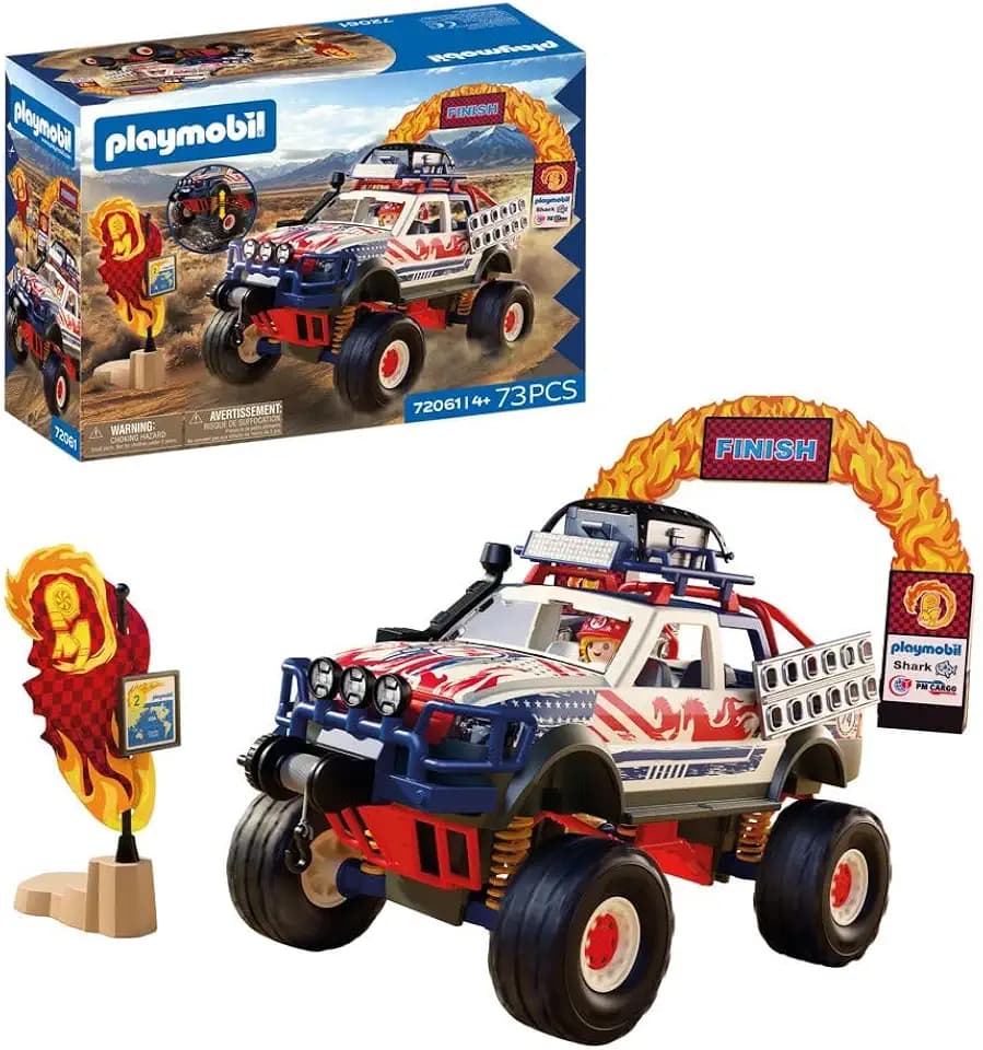 PLAYMOBIL | Cars | Offroad Truck | Geländewagen mit Seilwinde und Brückenplatten | Auto Kinder Spielzeug ab 4 Jahren | 72061