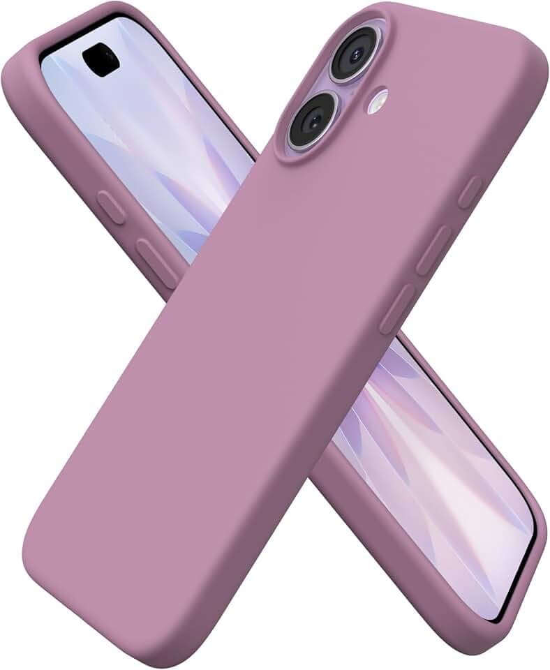 ORNARTO for iPhone 17 Case, Slim Liquid Silicone Cover, Lilac Purple