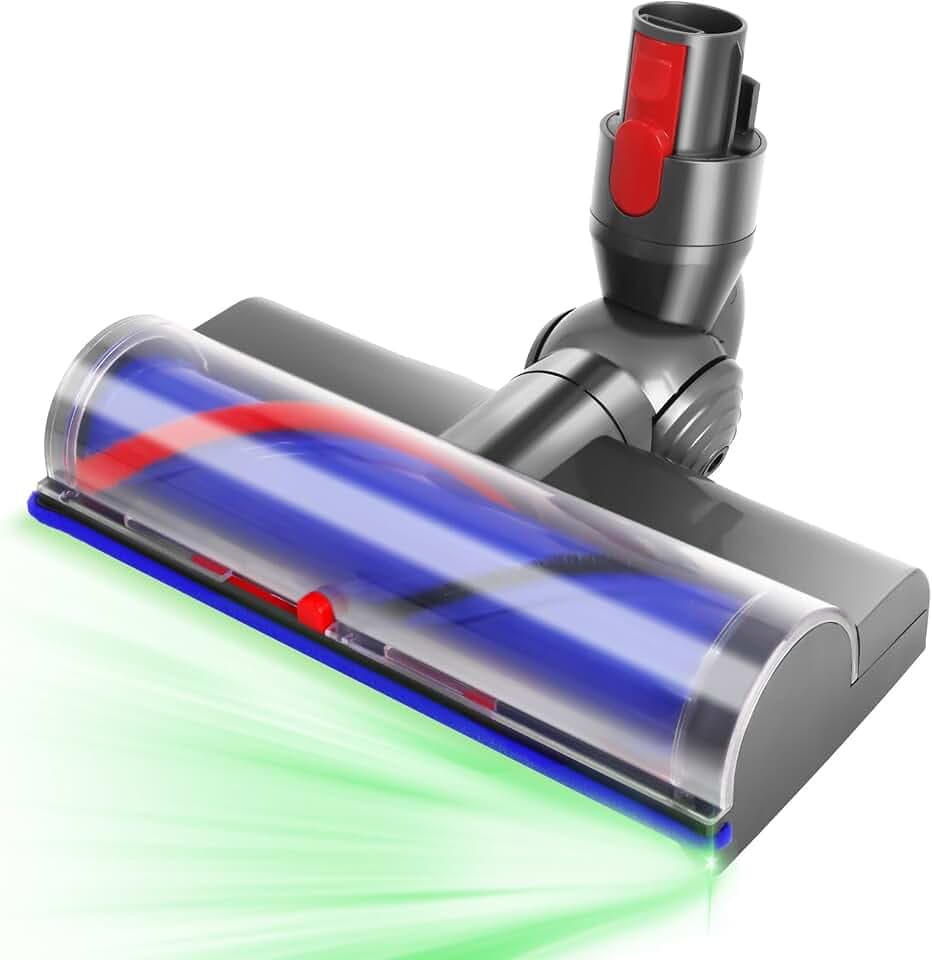 Ersatzbürste Kompatibel mit Dyson V7 V8 V10 V11 V15 SV10 SV11 SV12 Serie Staubsaugerteile, Bürste mit Direktantrieb, 180° Flexibilität für Die Tiefenreinigung von Teppichen und Hartböden