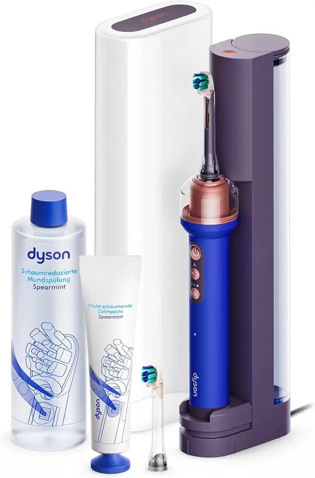 Dyson CameraJet™ Elektrisches Zahnbürsten-Set – Keramik-Ultrablau – NEU