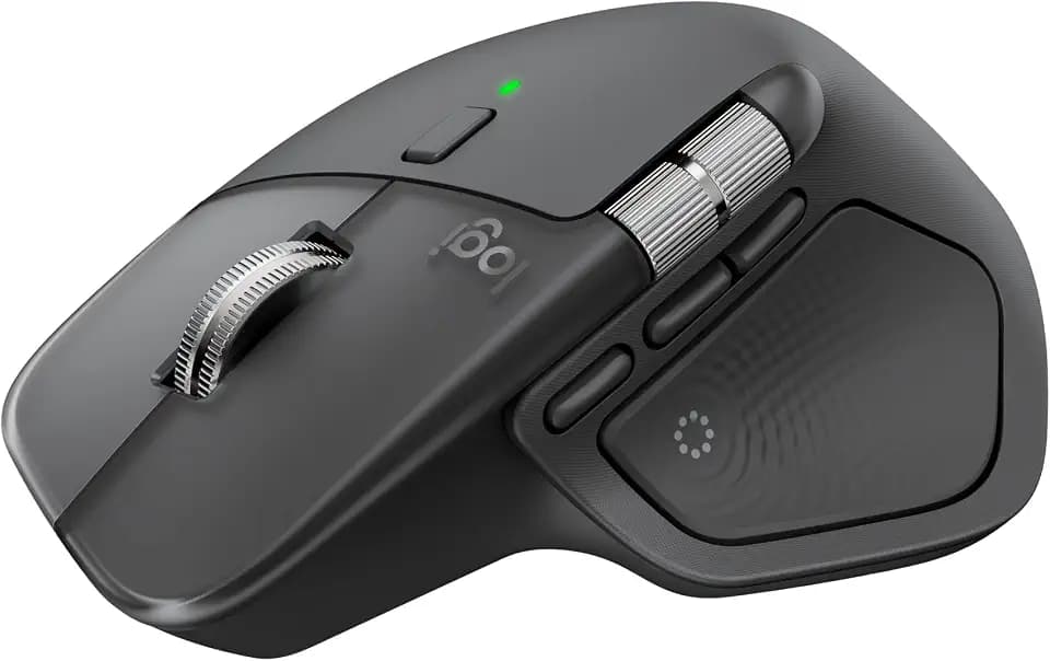 Logitech MX Master 4 Ergonomic Wireless Mouse with Haptics - Graphite