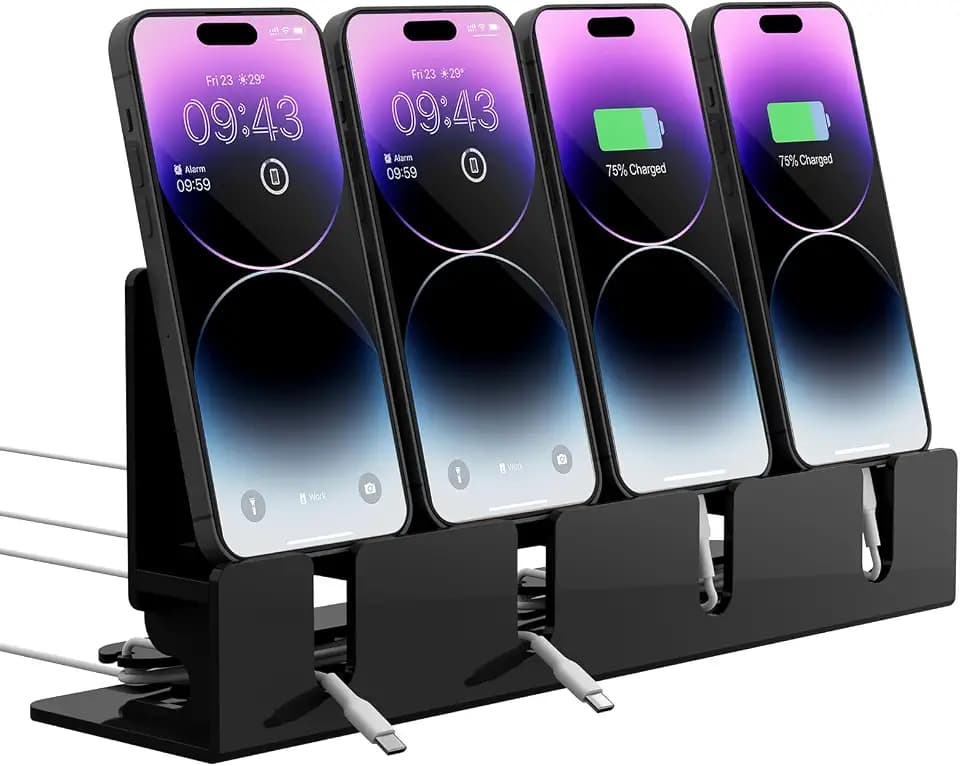 4 Phones Acrylic Multiple Cell Phone Stand