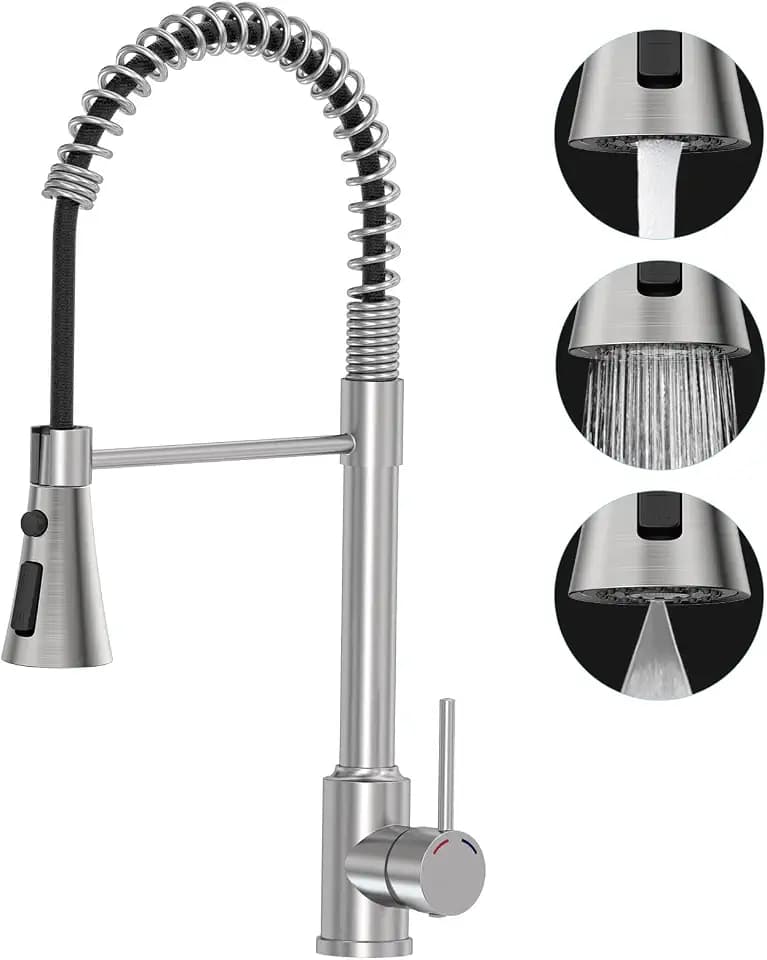 Küchenarmatur, Gebürstetes Nickel