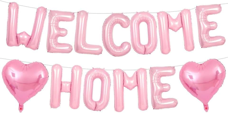 Welcome Home Balloons, Welcome Home Decorations for Housewarming Party