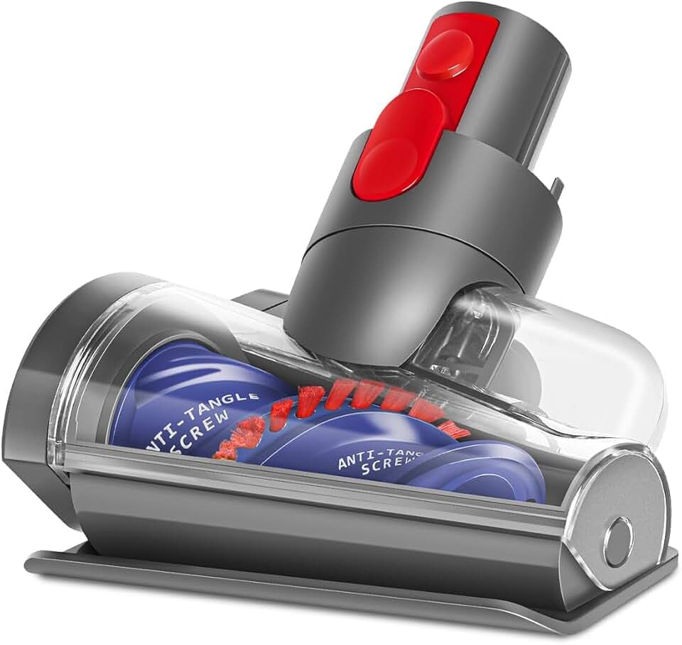 Haardüse Mini Elektrobürste Kompatibel mit Dyson V15 V11 V10 V8 V7 zur Reinigung von Haustierbetten, Autositzen und Treppen
