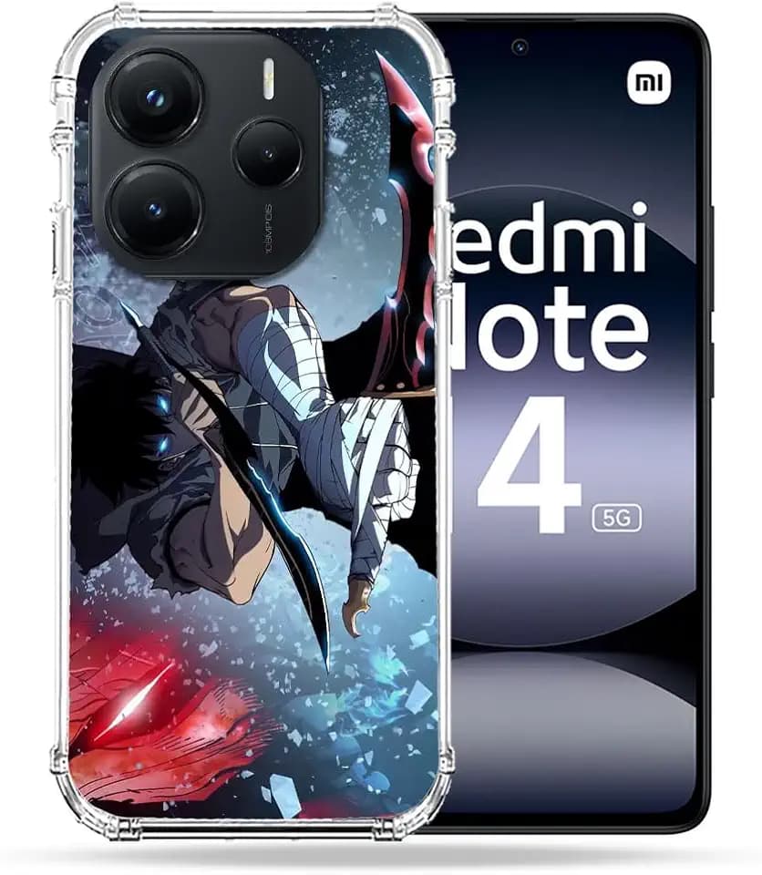 Verstärkte Schutzhülle für Xiaomi Redmi Note 14 5G Manga Solo Leveling Sung Schwert