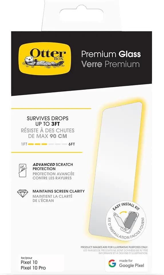 OtterBox Google Pixel 10 & PIxel 10 Pro Premium Glass Screen Protector