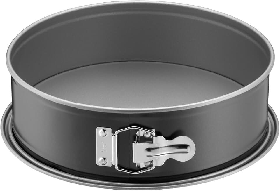 Original Kaiser Inspiration Springform 24 cm rund, Flachboden, Backform 24 cm rund, Kuchenform rund antihaftbeschichtet, auslaufsicher
