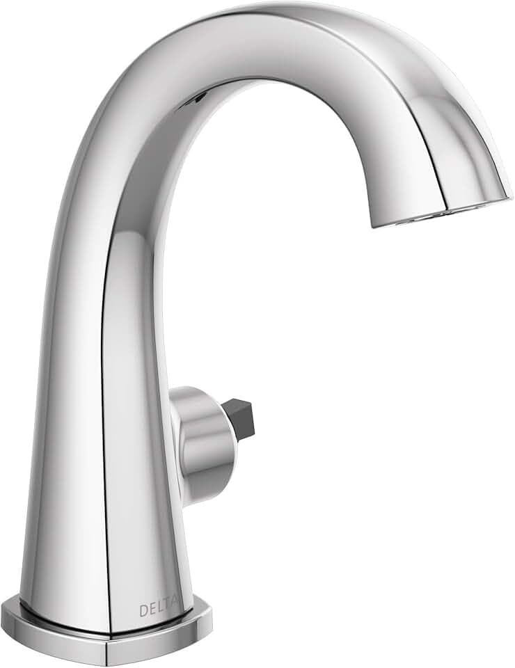 DELTA FAUCET 577-MPU-LHP-DST Bathroom Faucet-Less Handle Single Hole, Chrome