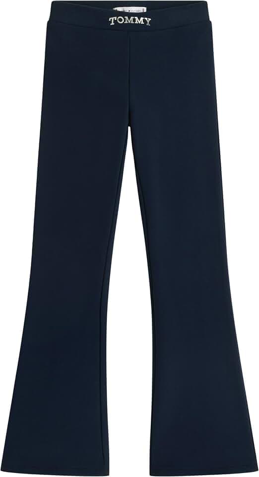 Tommy Hilfiger Mädchen Volle Länge Tommy Foil Flare Legging Kg0kg08980