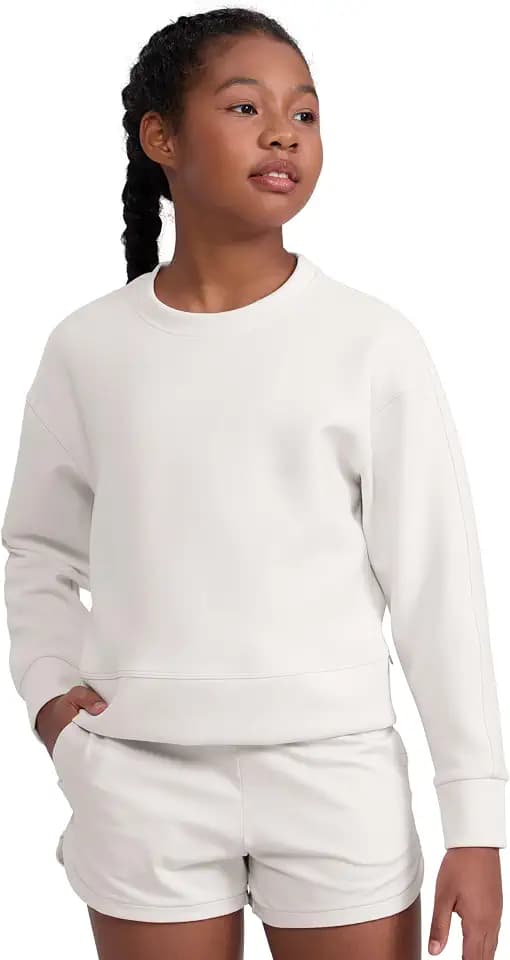 CRZ YOGA Girls SoftAura Crewneck Sweatshirt