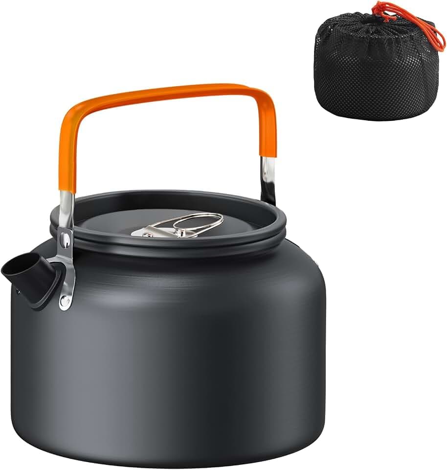 FUNYKICH 1.8L Camping Wasserkocher mit Tragetasche für 2-4 Personen