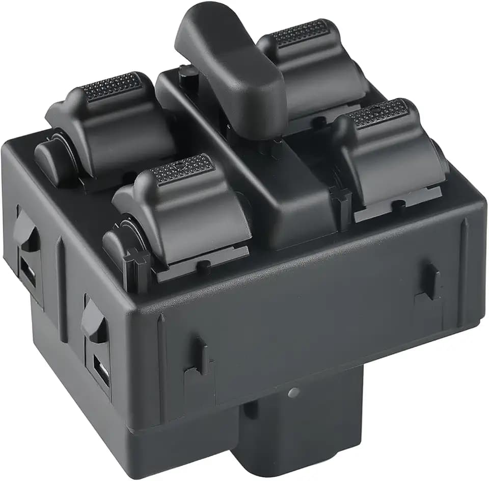 WMPHE Front Door Window Switch Compatible with Chrysler PT Cruiser 2.4L L4 2006 2007 2008 2009 2010, Power Window Switch Front Left Side 12 Pins, Replacement for 901-394, 1S12017, 4602698AA