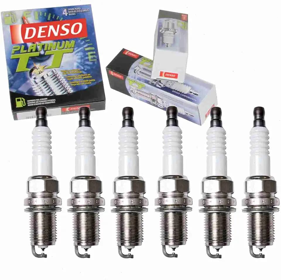 6 pc DENSO Platinum TT Spark Plugs for Hyundai Santa Fe 2001-09