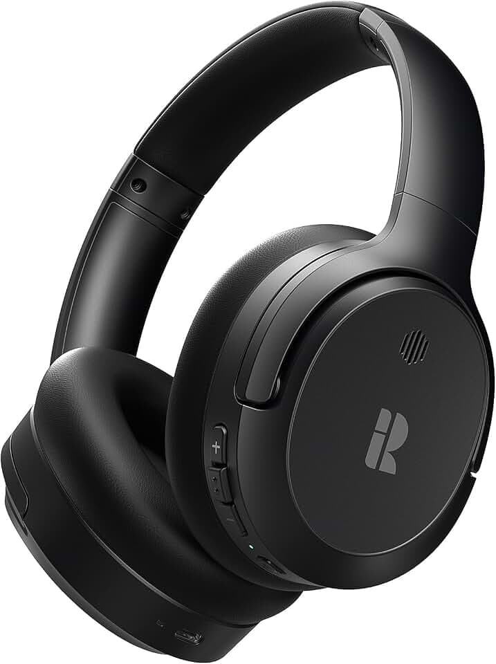 Calmbee Hybrid Active Noise Cancelling Headphones Wireless Over Ear 140Hrs