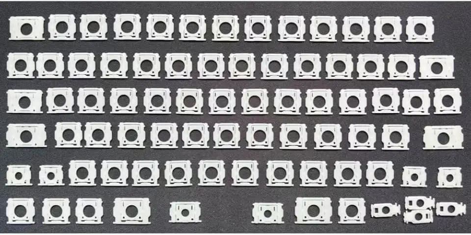 Replacement Full Keyboard Hinge Keycap Keys Scissor Clips Hinge Set Compatible with MacBook Pro/Air Retina 14/15/16'' Model A2442 A2485 A2681 A2779 A2780 A2941 A2918 A2992 A2991 A3113 2022-2025 Year