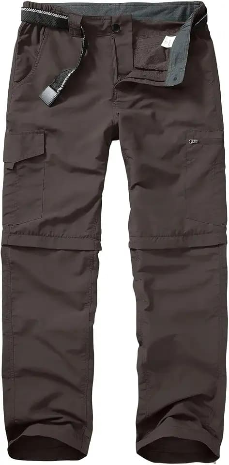 mosingle Wanderhose für Herren, Safari, Reißverschluss, leicht, schnell trocknend, wandelbar, Reisen, Angeln, Cargohose, atmungsaktive Outdoorhose